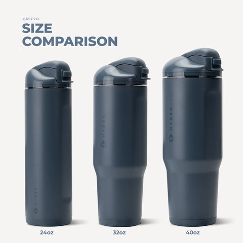 Ease2o 32oz | Compact Water Bottle with Straw & Chug Spout – Cascade